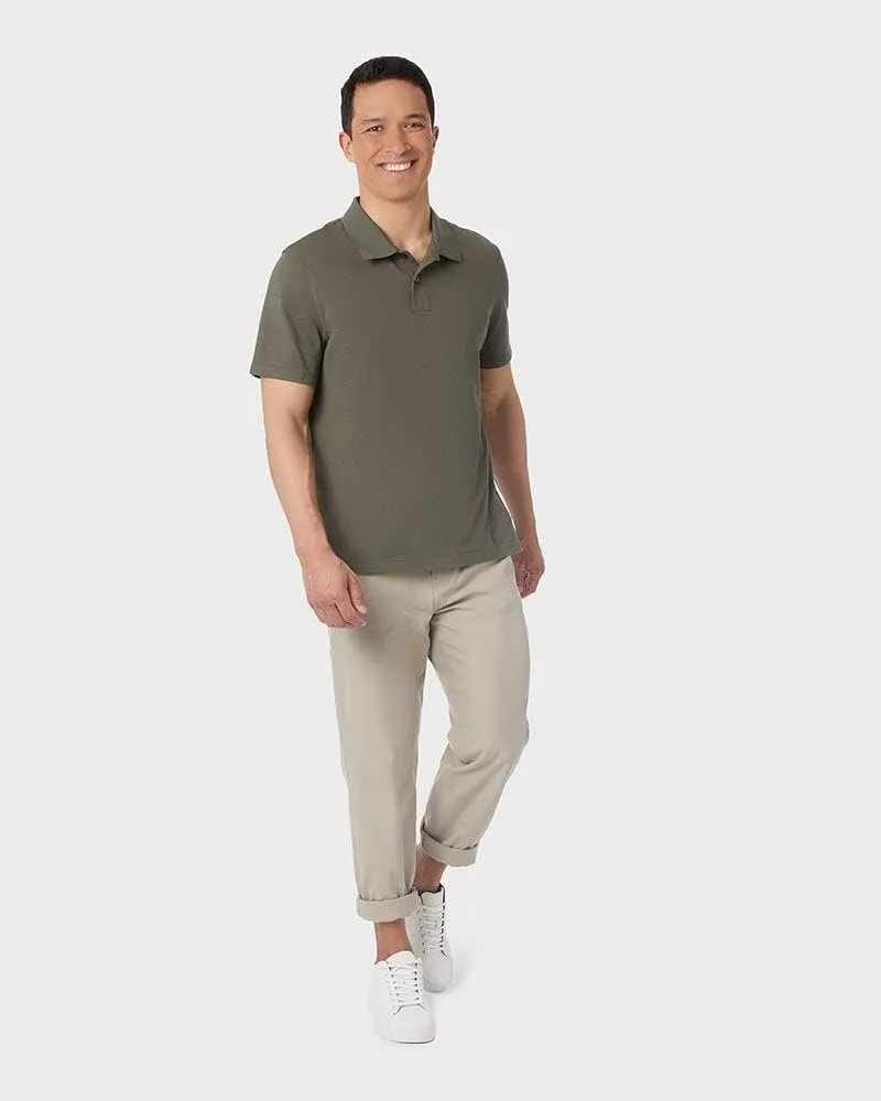 32 Degrees Mens Regular-Fit Short Sleeve Cotton Pique Polo Shirt | Golf | Office