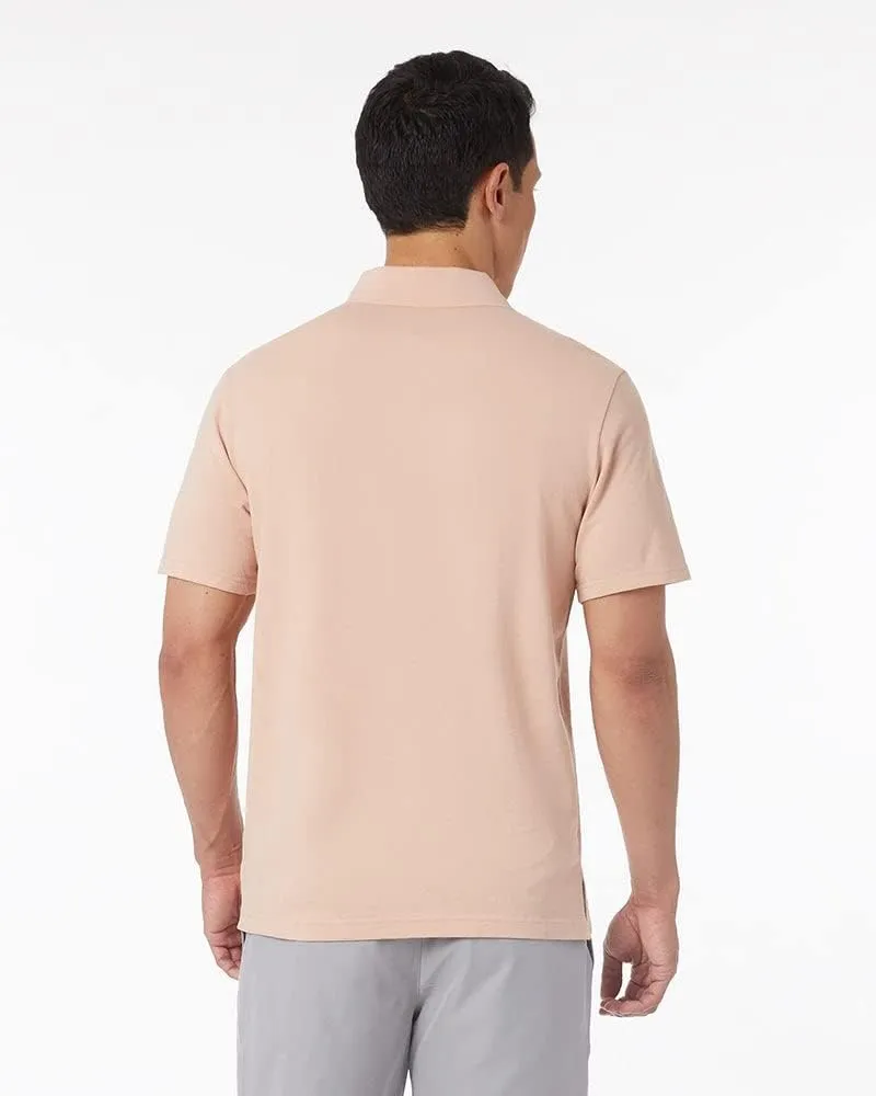 32 Degrees Mens Regular-Fit Short Sleeve Cotton Pique Polo Shirt | Golf | Office