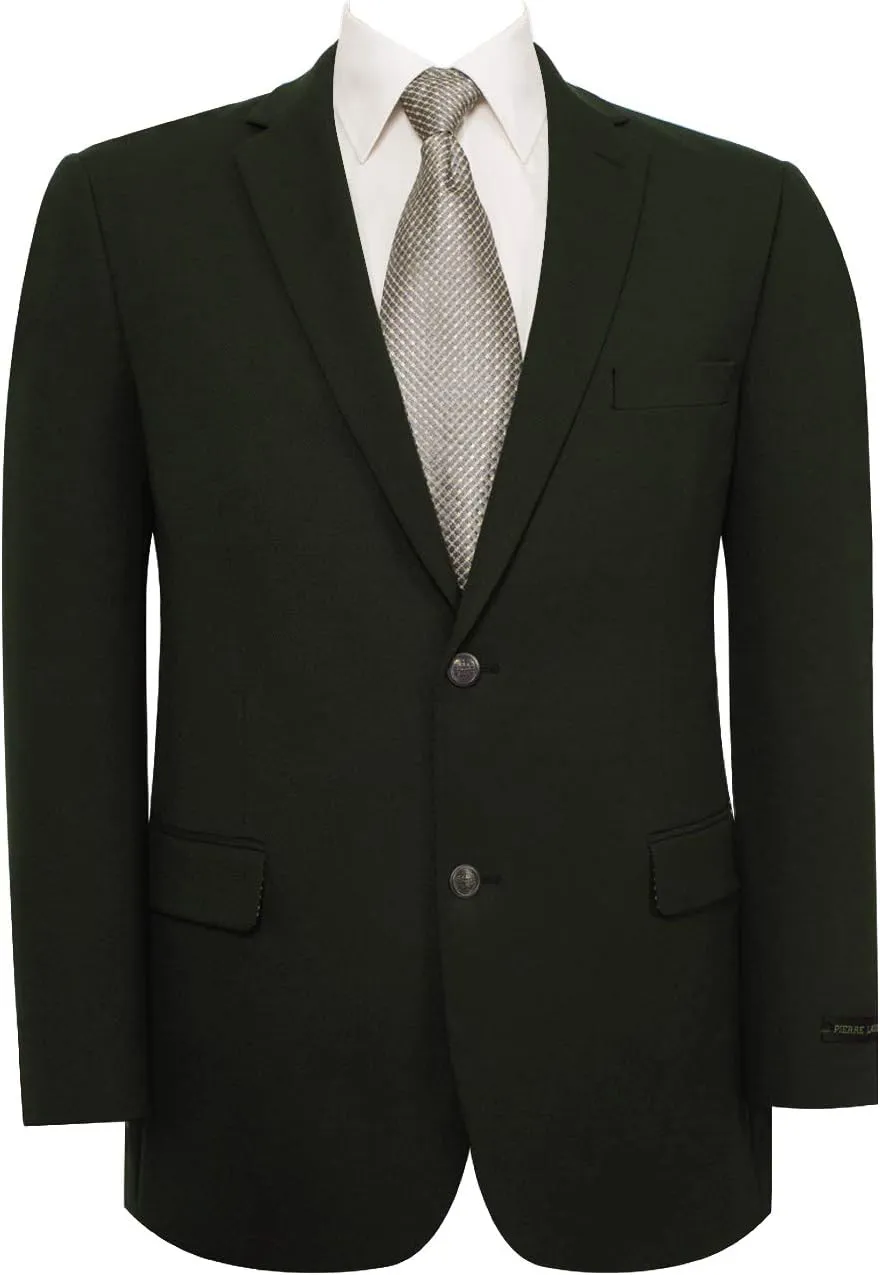 AMY ZHU Men's Sport Coat Classic Fit Stretch Blazer 2 Button Suit Jacket
