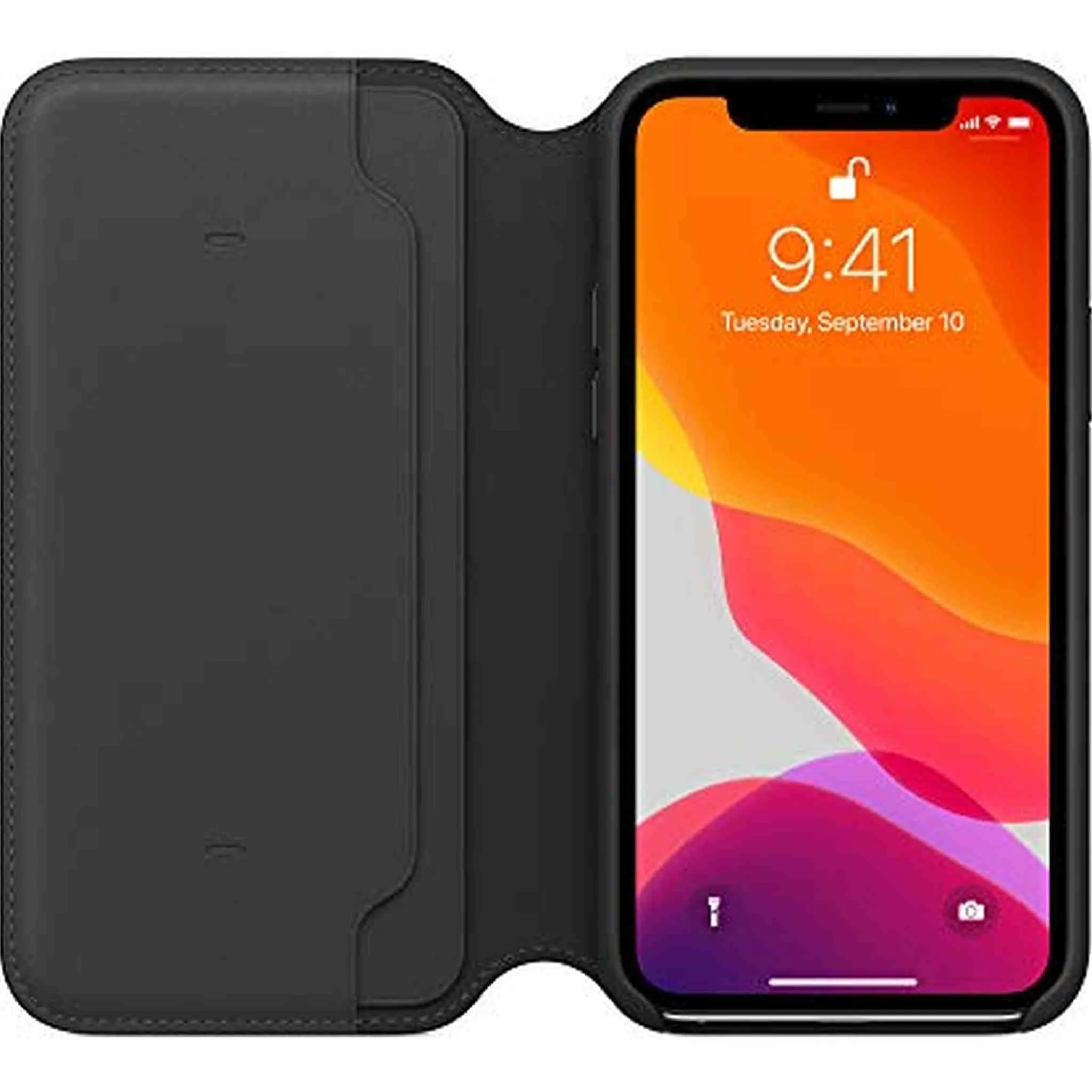 Apple Leather Folio (for iPhone 11 Pro) - Black