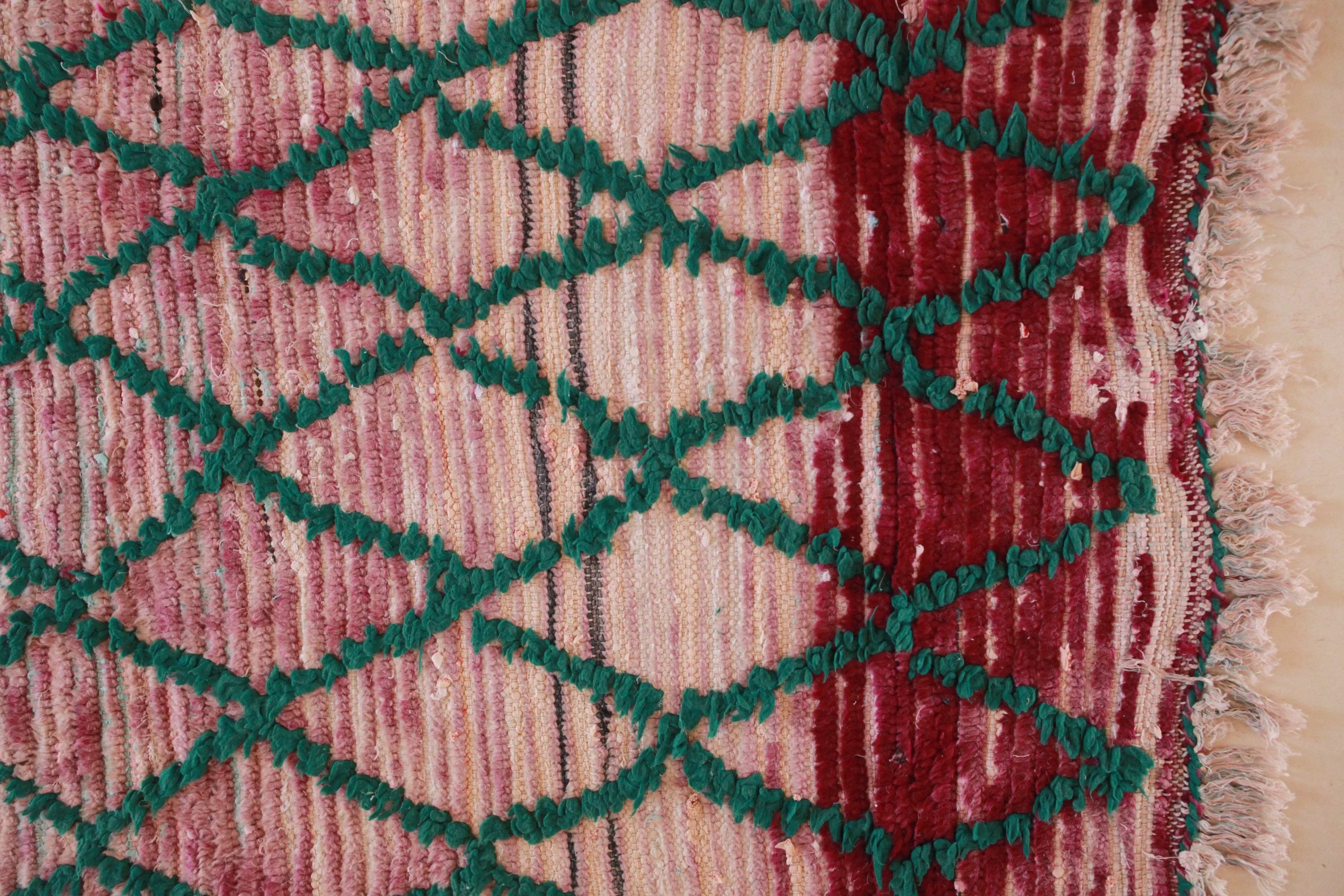 AZILAL  Runner Vintage Moroccan Runner Rug. Modern Design.
