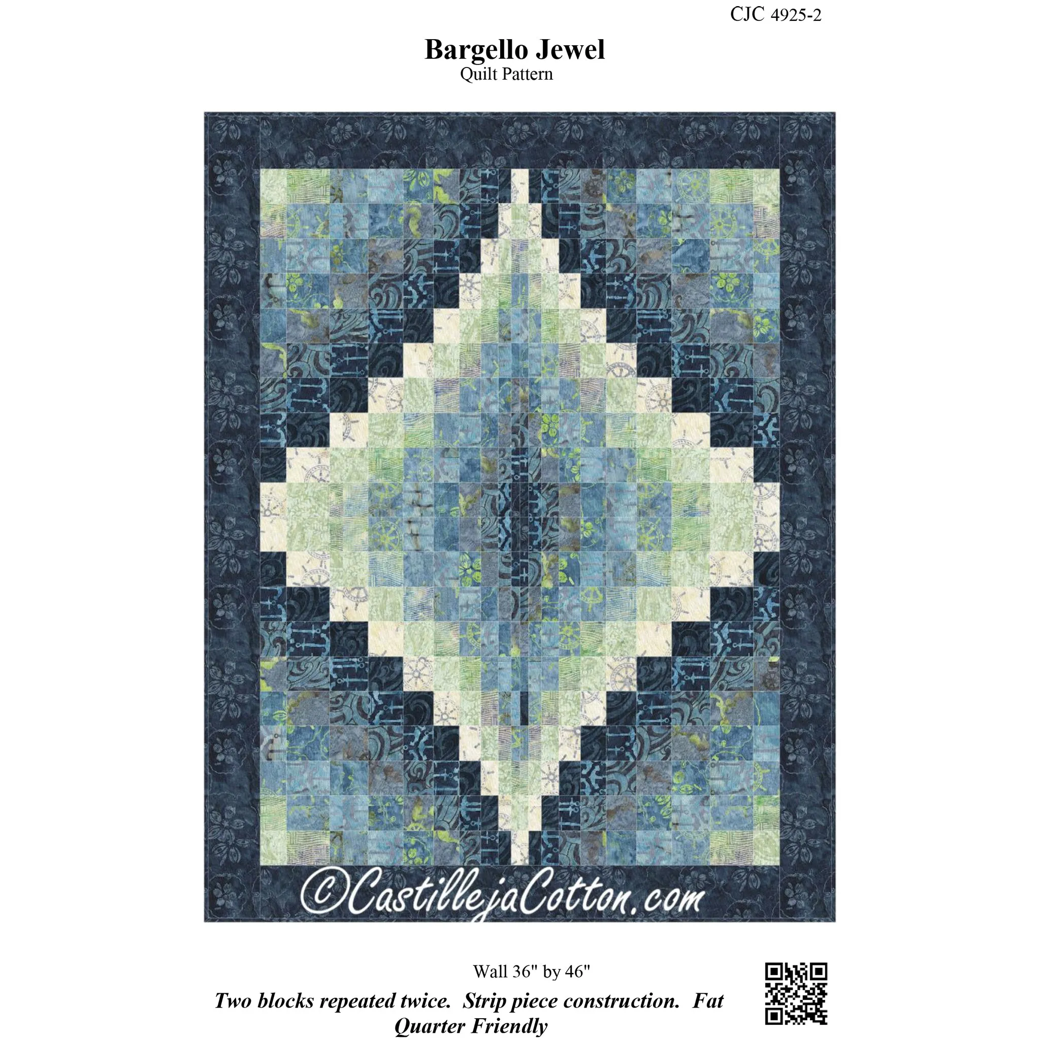 Bargello Jewel Quilt Pattern CJC-49252 - Paper Pattern