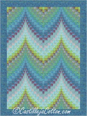 Bargello Ocean Quilt CJC-53771e - Downloadable Pattern