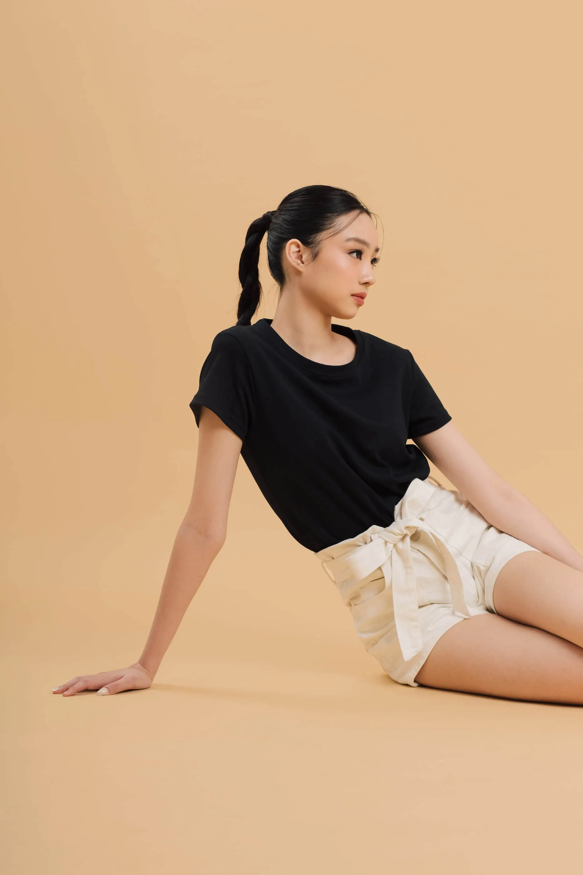 Black Airy Bamboo Everyday T-Shirt