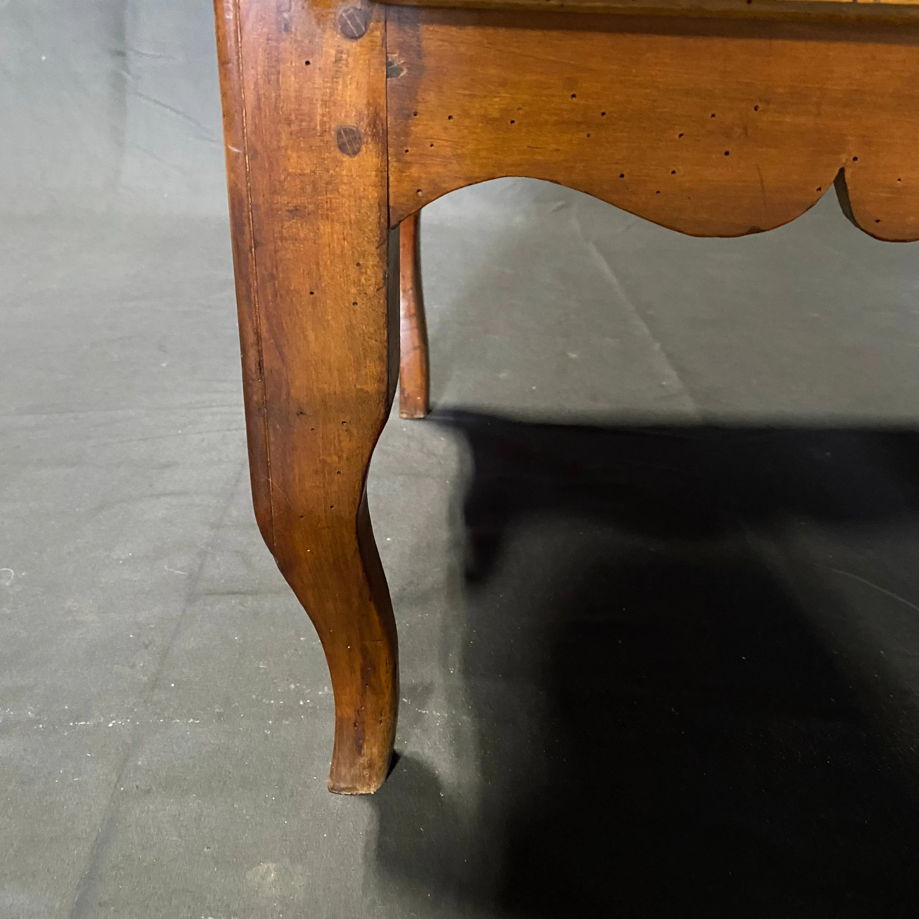 Classic French 18th Century Empire Walnut Kneehole Writing Desk