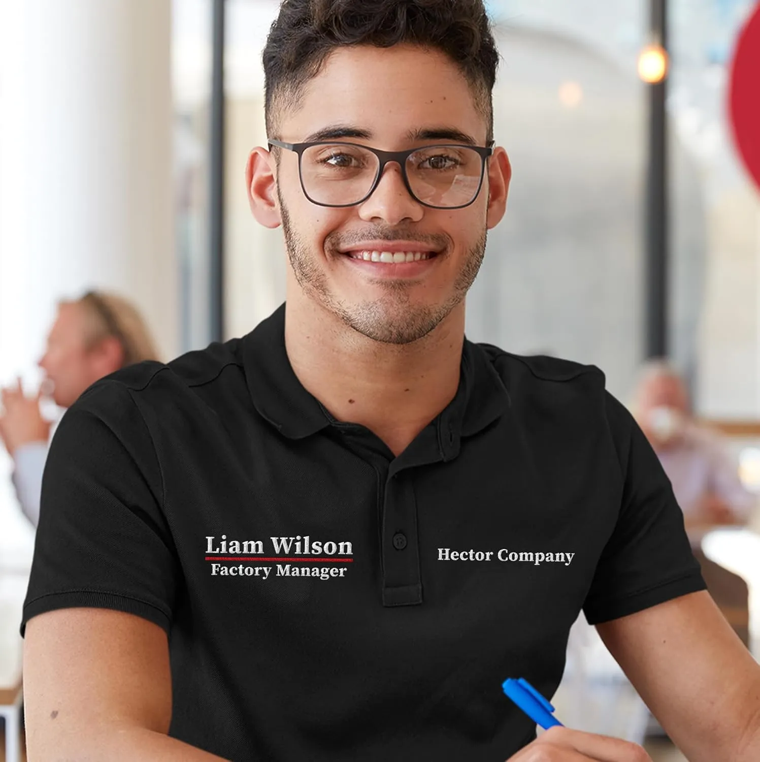 Custom Polo Shirt for Men Personalized Embroidered Short Sleeve Polo Golf Shirt Add Your Text Name