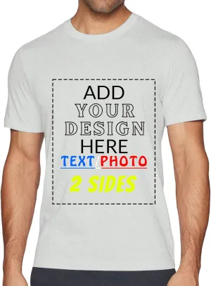 Custom T Shirts for Men Women, Personalized Funny Shirt Design with Your Name Logo Text Print, Design Your Own Shirts