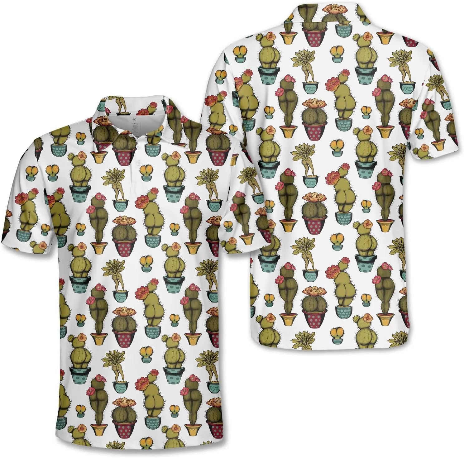 Funny Casual Golf Pattern Polo Shirts for Men Golf Polos Pattern Mens Polo Shirts Short Sleeve Button Up Shirt Men