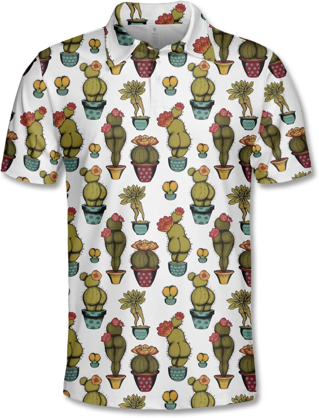 Funny Casual Golf Pattern Polo Shirts for Men Golf Polos Pattern Mens Polo Shirts Short Sleeve Button Up Shirt Men
