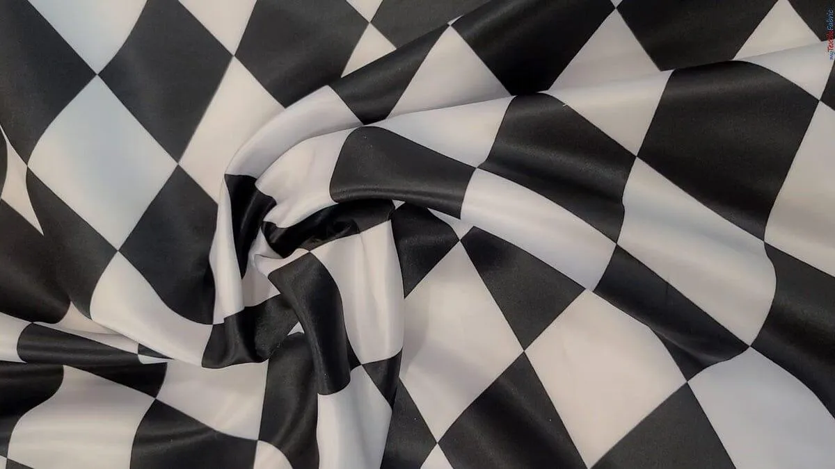 Harlequin Satin Print | Dull Satin Print | 58/60" Wide | Diamond Rhombus Print |