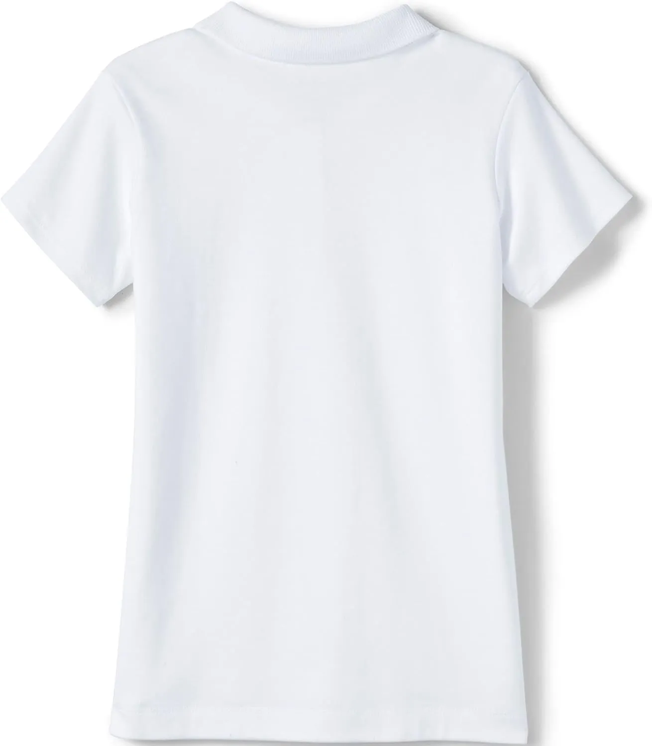 Lands' End School Uniform Girls Short Sleeve Feminine Fit Interlock Polo Shirt