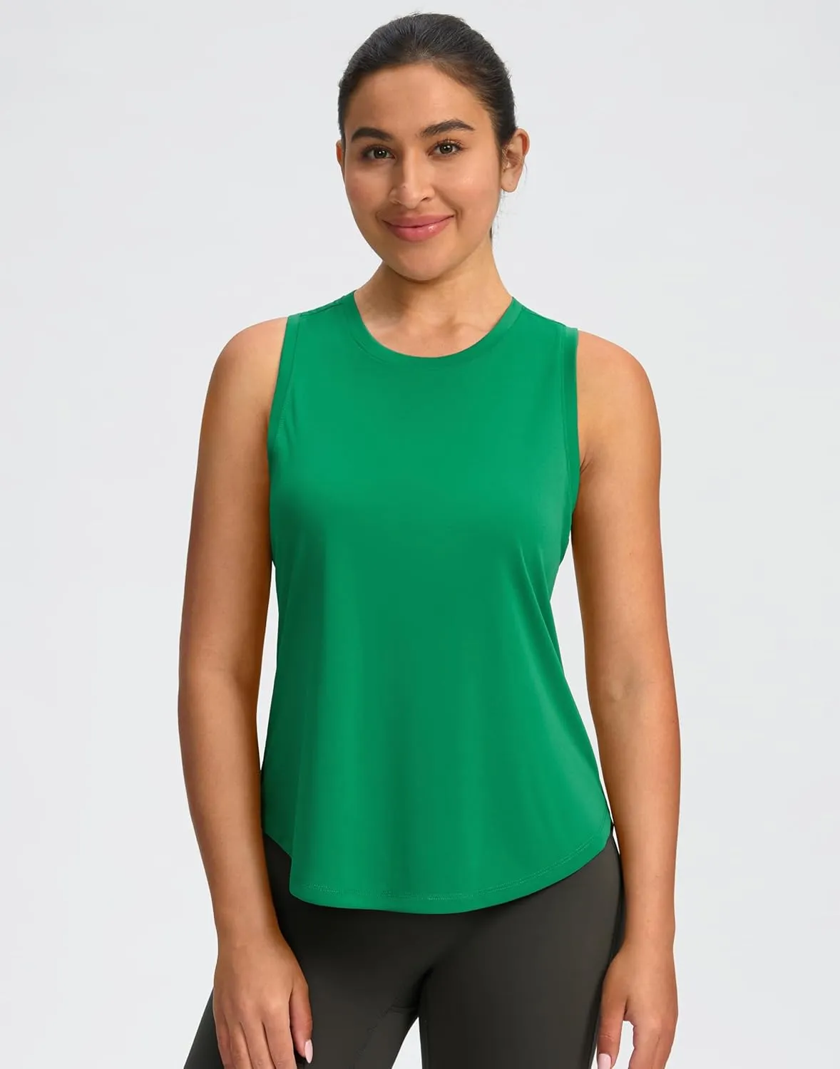 SANTINY Women's Sleeveless Workout Tops Lightweight Tennis Yoga Gym Athletic Running Shirts Racerback Tank Tops for Women