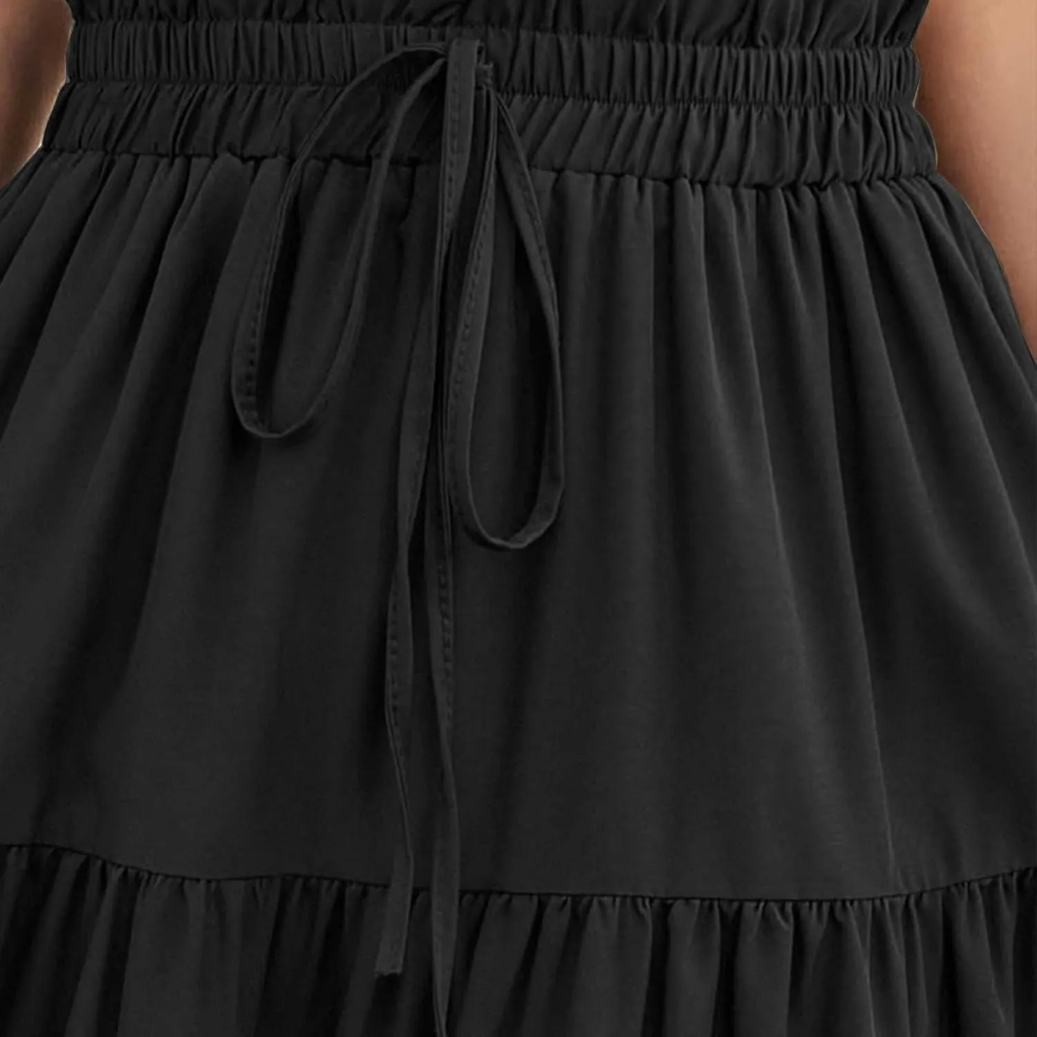 Summer Dresses for Women 2025 Tiered Maxi Skirt for Women Casual Comfy High Waisted Vacation A-Line Flowy Long Skirts