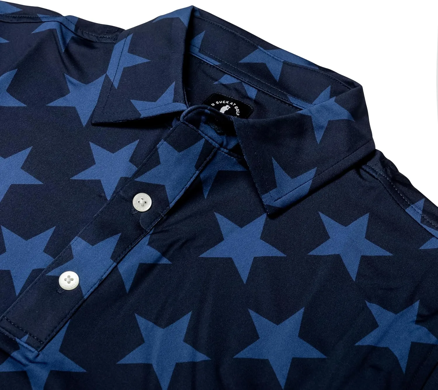 U Suck at Golf Mens Golf Polo - Dry Fit Golf Polo Shirts for Men - High Performance Golf Club Apparel Company