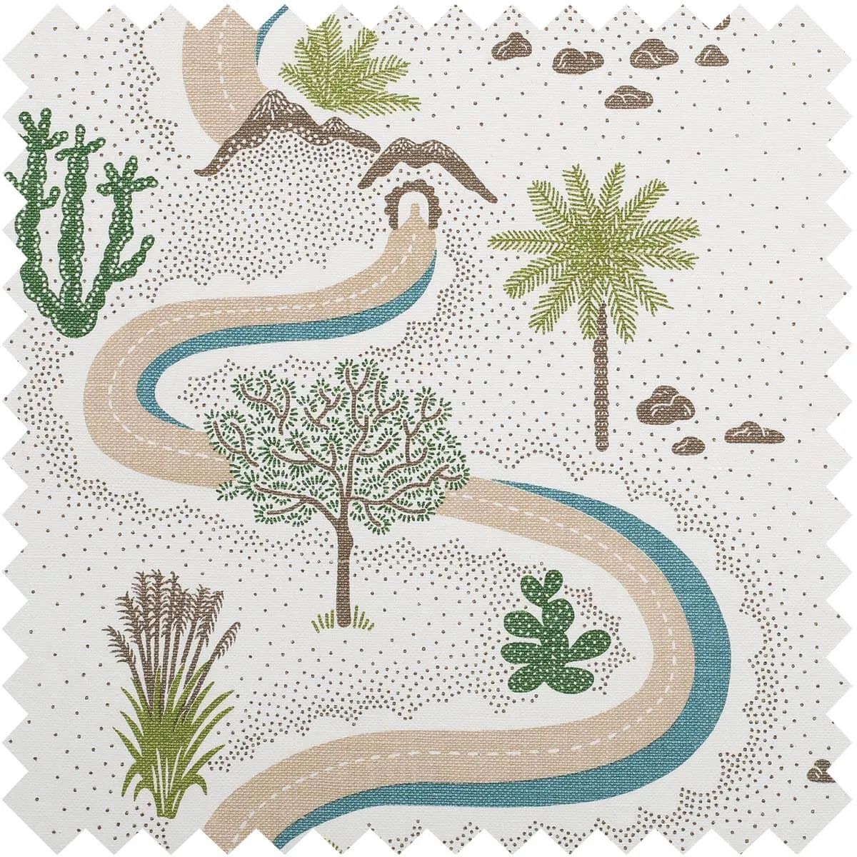 Winding Roads Fabric