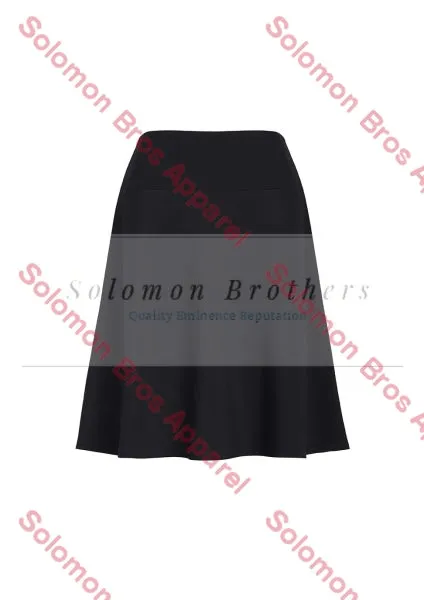 Womens Bandless Flared Skirt